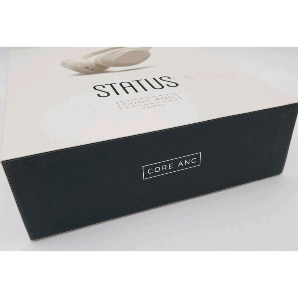 STATUS CORE ANC Wireless Headphones White NEW Rechargeable - Picture 2 of 4